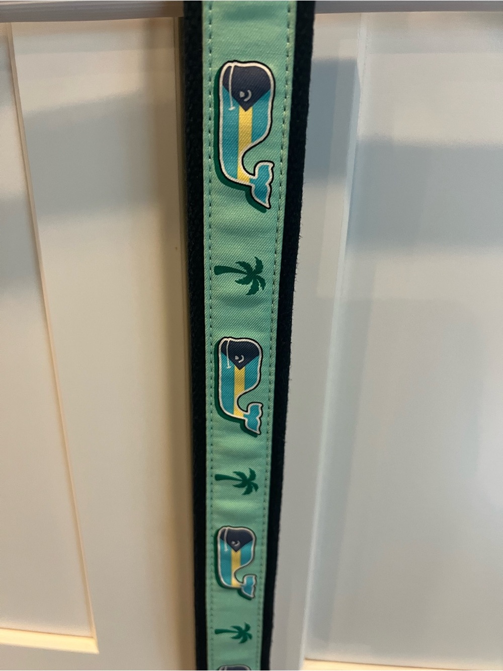 Vineyard Vines Mint Green Whale Print Belt